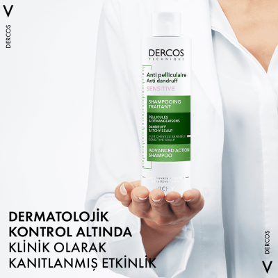 Vichy Dercos Sensitive 200 ml Hassas ve Kaşıntılı Saçlar için Kepek Karşıtı Şampuan - 14