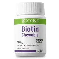 Voonka Biotin Chewable Takviye Edici Gıda 62 Tablet - Voonka