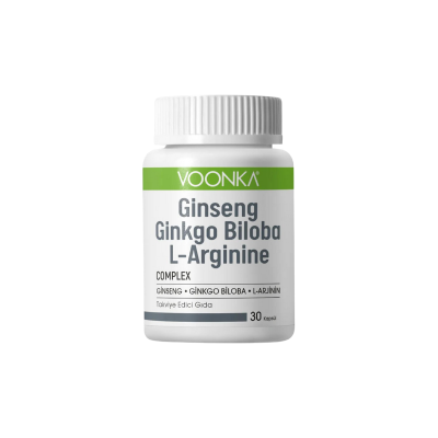 Voonka Ginseng Ginkgo Biloba L-Arginine 32 Kapsül - 1