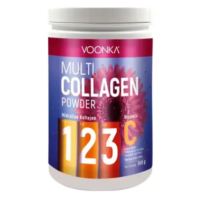 Voonka Multi Collagen Powder Vitamin C İçeren Takviye Edici Gıda 300gr - 3