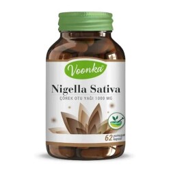 Voonka Nigella Sativa Çörek Otu Yağı 1000 mg 62 Kapsül - Voonka