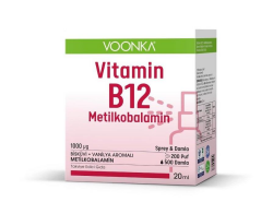 Voonka Vitamin B12 Metilkobalamin Oral Sprey Damla 20 ml - Voonka