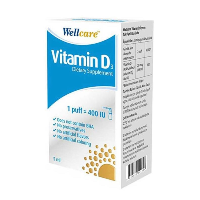 Wellcare Vitamin D3 400 IU 5 ml Sprey - 2