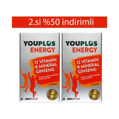 Youplus Energy 30 Tablet - İkincisi %50 İndirimli - 1