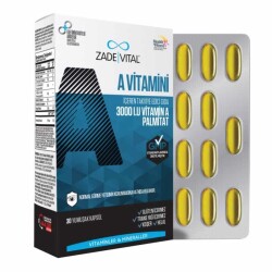 Zade Vital A Vitamini 30 Yumuşak Kapsül - Zade Vital