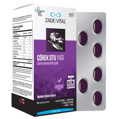 Zade Vital Çörek Otu Yağı Blister 60 Kapsül - 2