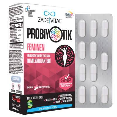 Zade Vital Feminen Probiyotik Takviye Edici Gıda 30 Kapsül - 2