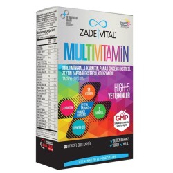 Zade Vital Multivitamin Takviye Edici Gıda 30 Bitkisel Kapsül - Zade Vital