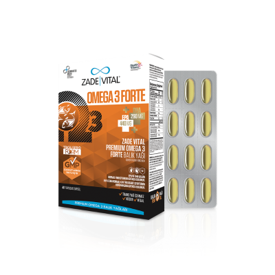 Zade Vital Omega 3 Forte Balık Yağı 40 Yumuşak Kapsül - 3
