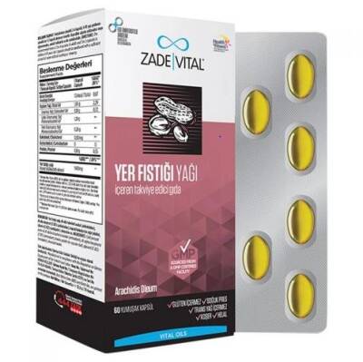 Zade Vital Yer Fıstığı Yağı 60 Yumuşak Kapsül - 2