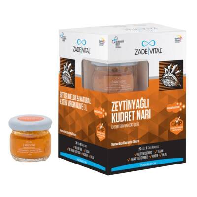 Zade Vital Zeytinyağlı Kudret Narı 20mlx8 Cam Kavanoz - 2